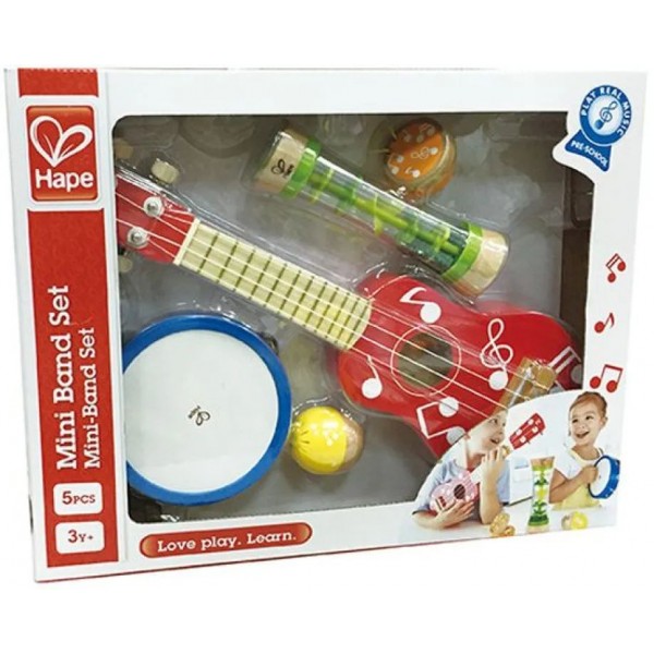 Hape Early Melodies Ξύλινο Mini Band Set (E0339C)