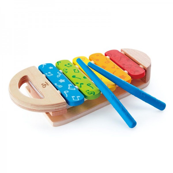 Hape Early Melodies New Rainbow Xylophone  - Πολύχρωμο Ξυλόφωνο - 3Τεμ.(E0606)