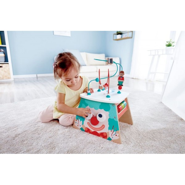 Hape Learning Ξύλινος Κύβος Δραστηριοτήτων Light-Up Circus (E1813)