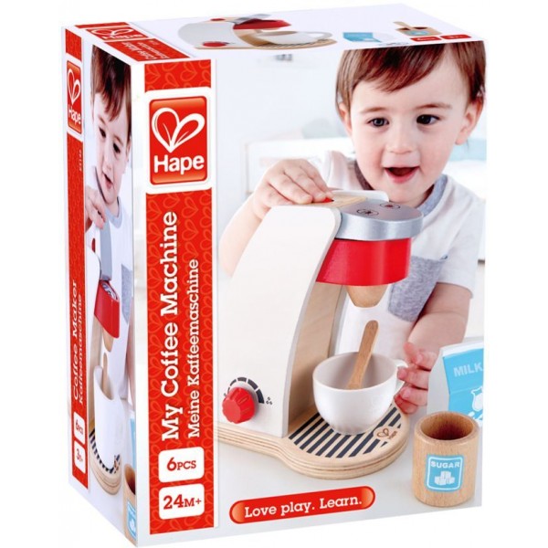 Hape Playfully Delicious My Coffee Machine - Η Πρώτη Μου Καφετιέρα - 6Τεμ. (E3146A)