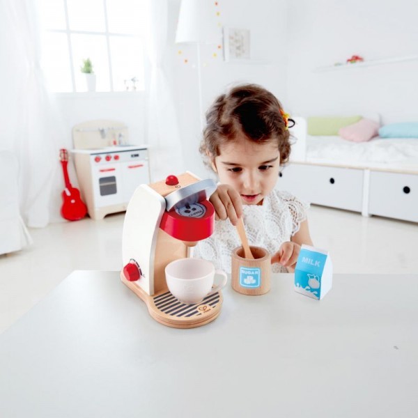 Hape Playfully Delicious My Coffee Machine - Η Πρώτη Μου Καφετιέρα - 6Τεμ. (E3146A)