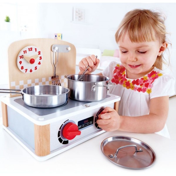 Hape Playfully Delicious Ξύλινη Κουζίνα & Grill Set 2 in 1 (E3151A)