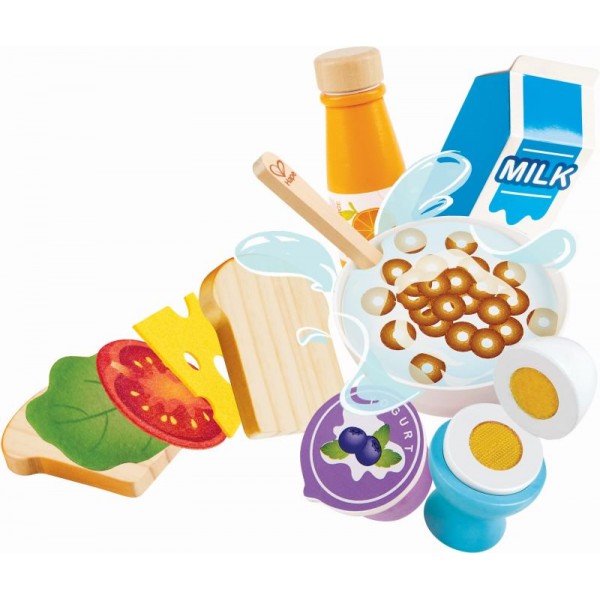 Hape Delicious Breakfast Playset - Πεντανόστιμο Πρωινό - 13 Τεμ.(E3172A)