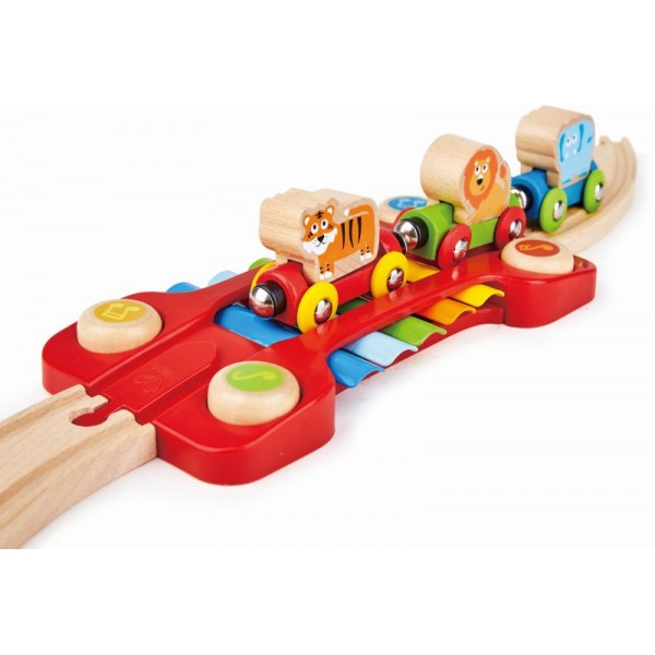 Hape Music and Monkeys Railway - Μουσικός Σιδηρόδρομος Με Μαϊμουδάκια (E3825)