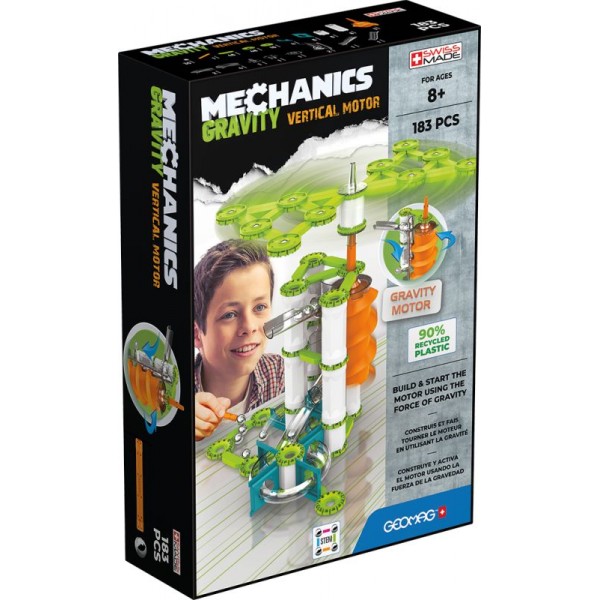 Geomag Σετ Gravity Vertical Motor 183pcs.-Green (PF.530.764.00)