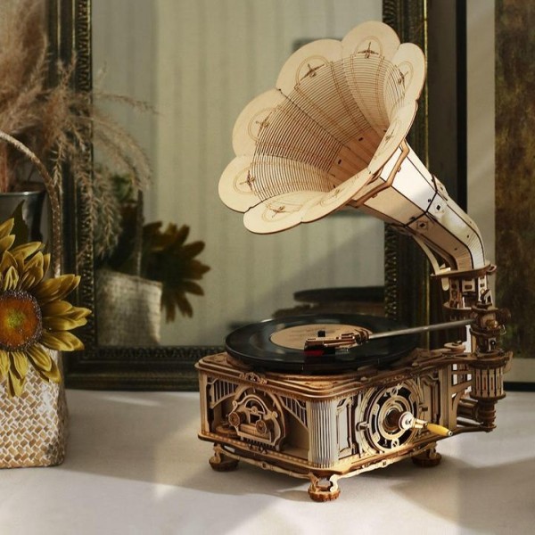 3D Παζλ Κατασκευή ROBOTIME CLASSICAL GRAMOPHONE LKB01