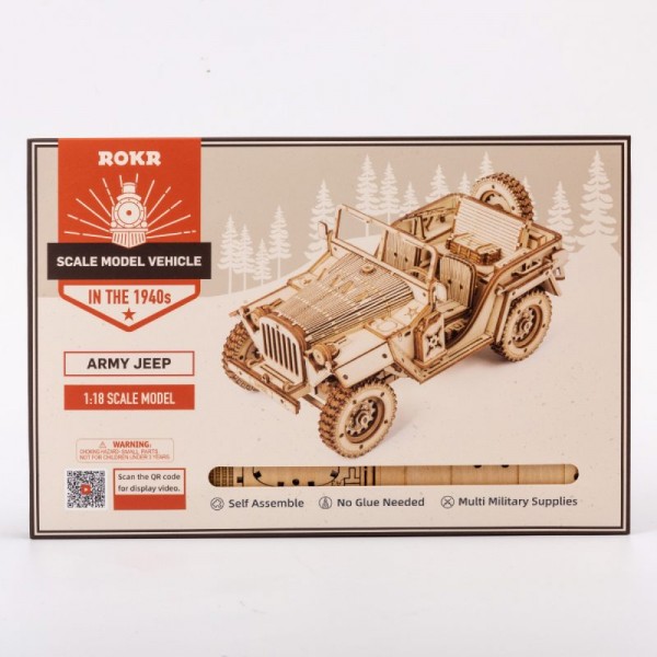 3D Παζλ Κατασκευή ROBOTIME  Army Field Car MC701