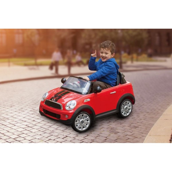 RollPlay Ηλεκτροκίνητο RC Mini Cooper S Roadster 6V-Red (W456-RC)