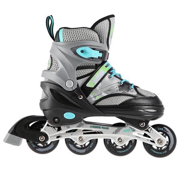 Rollers Αυξομειούμενα πατίνια INLINE SKATES NILS EXTREME ΜΑΥΡΟ NA10602A