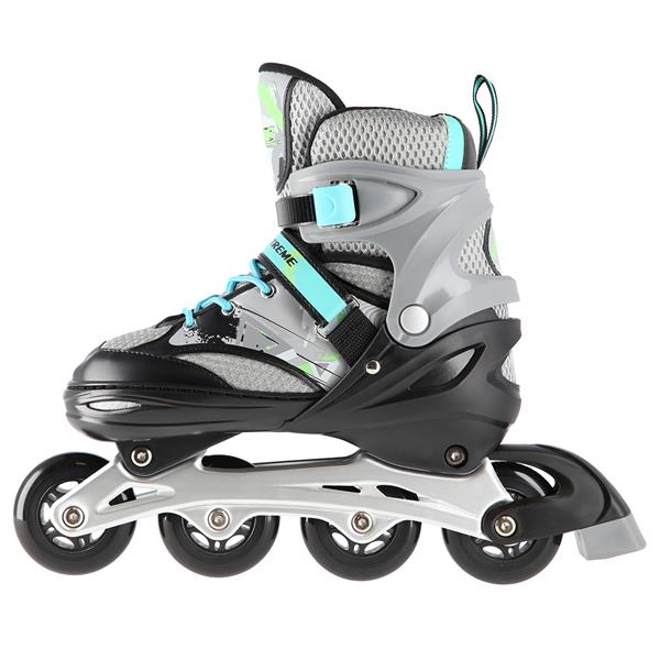 Rollers Αυξομειούμενα πατίνια INLINE SKATES NILS EXTREME ΜΑΥΡΟ NA10602A