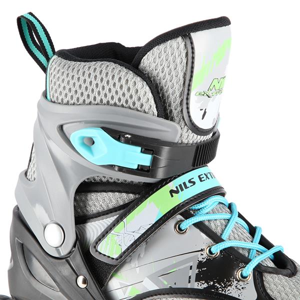 Rollers Αυξομειούμενα πατίνια INLINE SKATES NILS EXTREME ΜΑΥΡΟ NA10602A