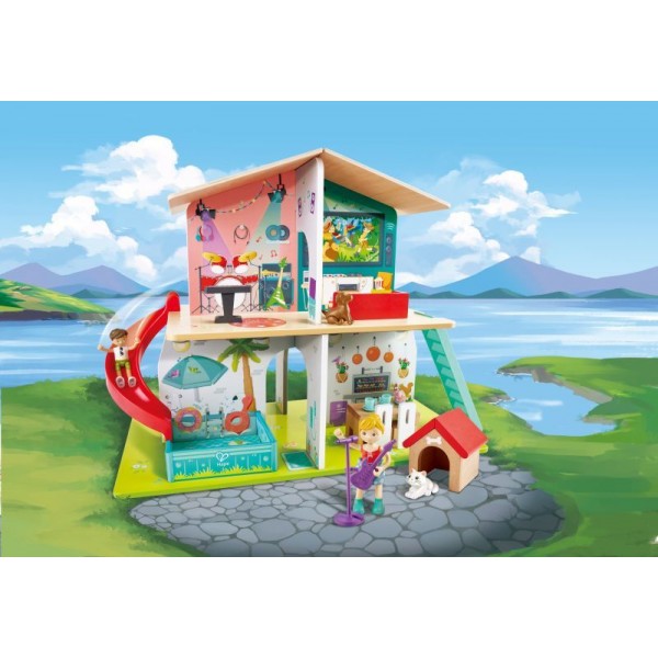 Hape Musical Dollhouse - Μουσικό Κουκλόσπιτο (E3411A)