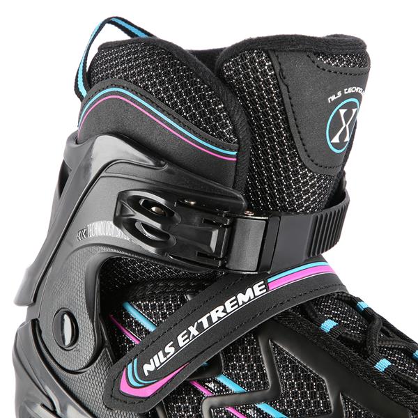 Rollers Αυξομειούμενα πατίνια Μαύρο/Μωβ IN-LINE SKATES NILS EXTREME NA1128