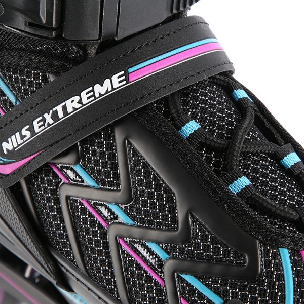 Rollers Αυξομειούμενα πατίνια Μαύρο/Μωβ IN-LINE SKATES NILS EXTREME NA1128