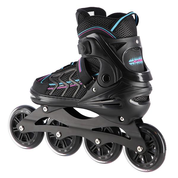 Rollers Αυξομειούμενα πατίνια Μαύρο/Μωβ IN-LINE SKATES NILS EXTREME NA1128