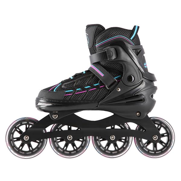 Rollers Αυξομειούμενα πατίνια Μαύρο/Μωβ IN-LINE SKATES NILS EXTREME NA1128