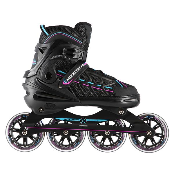 Rollers Αυξομειούμενα πατίνια Μαύρο/Μωβ IN-LINE SKATES NILS EXTREME NA1128