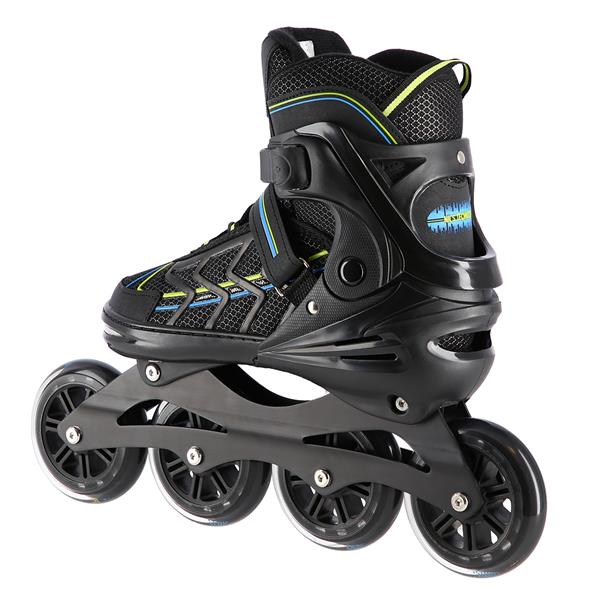 Rollers Αυξομειούμενα πατίνια Μαύρο/Λαχανί IN-LINE SKATES NILS EXTREME NA1128