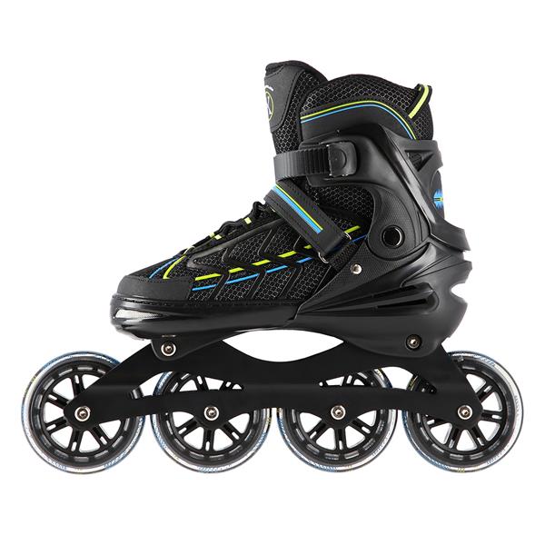 Rollers Αυξομειούμενα πατίνια Μαύρο/Λαχανί IN-LINE SKATES NILS EXTREME NA1128