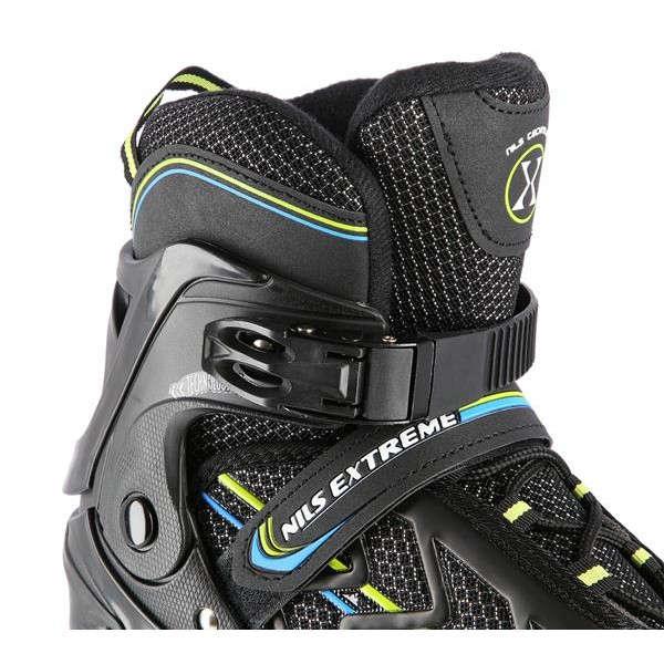 Rollers Αυξομειούμενα πατίνια Μαύρο/Λαχανί IN-LINE SKATES NILS EXTREME NA1128