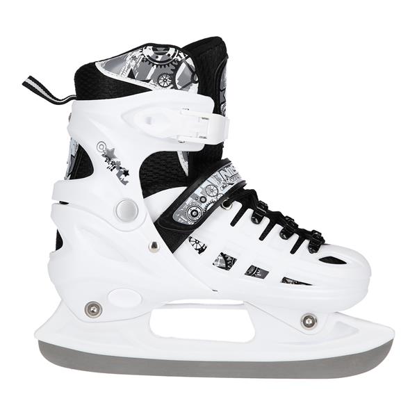 Rollers Αυξομειούμενα πατίνια 4 σε1 ΑΣΠΡΟ INLINE SKATES NILS EXTREME  ΜΕ LED ΤΡΟΧΟΥΣ NH10905