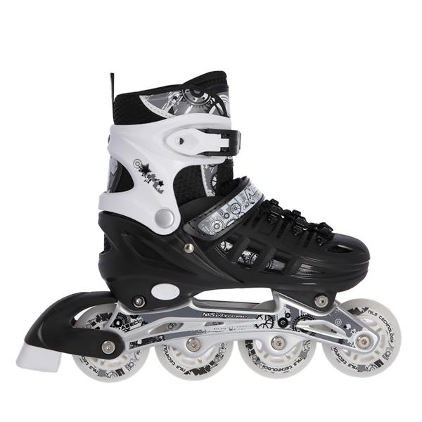 Rollers Αυξομειούμενα πατίνια 4 σε1 ΜΑΥΡΟ INLINE SKATES NILS EXTREME  NH10905B