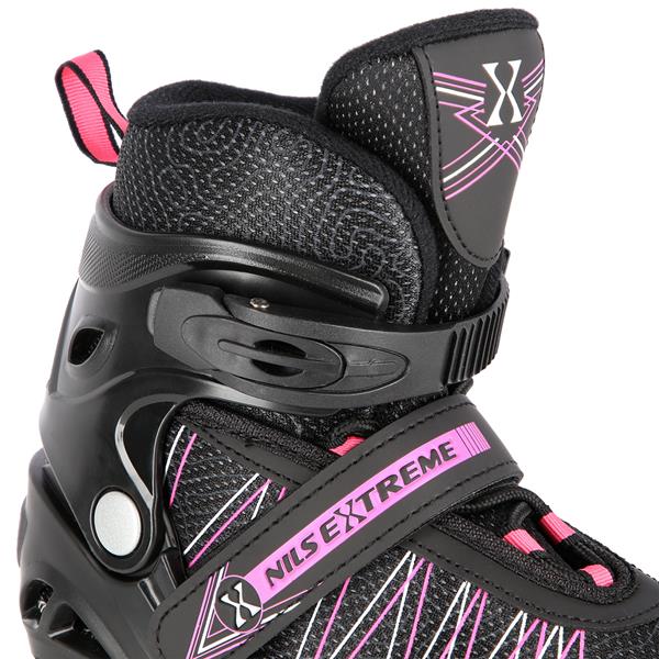 Rollers Αυξομειούμενα πατίνια 2 σε1 Μαύρο/Ροζ IN-LINE SKATES/HOCKEY ICE SKATES NH11912