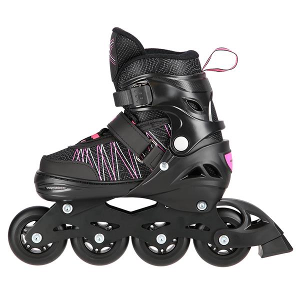 Rollers Αυξομειούμενα πατίνια 2 σε1 Μαύρο/Ροζ IN-LINE SKATES/HOCKEY ICE SKATES NH11912