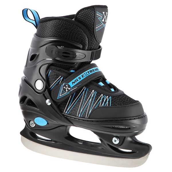 Rollers Αυξομειούμενα πατίνια 2 σε1 Μαύρο/Μπλε IN-LINE SKATES/HOCKEY ICE SKATES NH11912BL