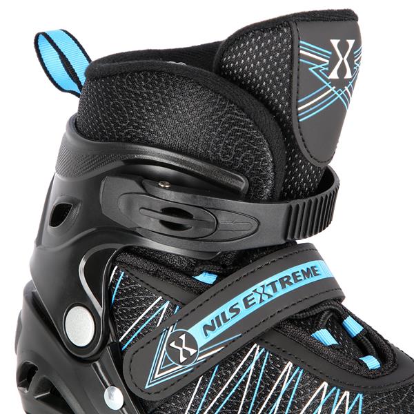 Rollers Αυξομειούμενα πατίνια 2 σε1 Μαύρο/Μπλε IN-LINE SKATES/HOCKEY ICE SKATES NH11912BL