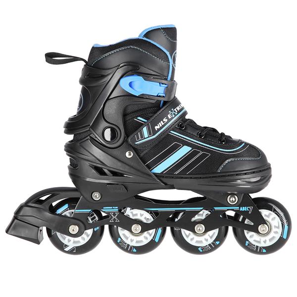 Rollers Αυξομειούμενα πατίνια 2 ΣΕ 1 Μαύρο/Μπλε IN-LINE SKATES/HOCKEY ICE SKATES NH18191BL