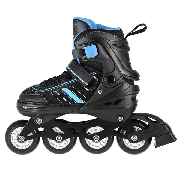 Rollers Αυξομειούμενα πατίνια 2 ΣΕ 1 Μαύρο/Μπλε IN-LINE SKATES/HOCKEY ICE SKATES NH18191BL