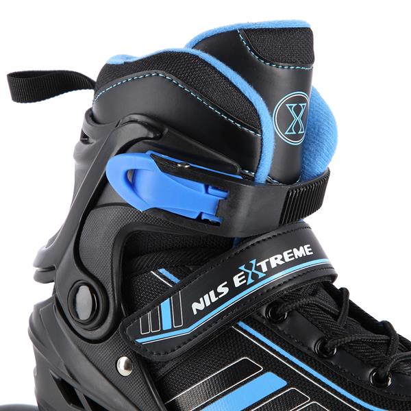 Rollers Αυξομειούμενα πατίνια 2 ΣΕ 1 Μαύρο/Μπλε IN-LINE SKATES/HOCKEY ICE SKATES NH18191BL