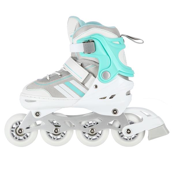 Rollers Αυξομειούμενα πατίνια 2 ΣΕ 1 Άσπρο/Μπλε IN-LINE SKATES/HOCKEY ICE SKATES NH18191W