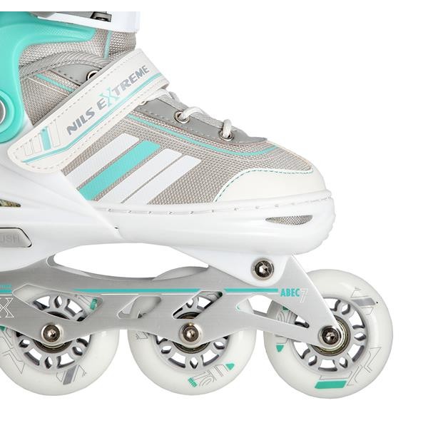 Rollers Αυξομειούμενα πατίνια 2 ΣΕ 1 Άσπρο/Μπλε IN-LINE SKATES/HOCKEY ICE SKATES NH18191W