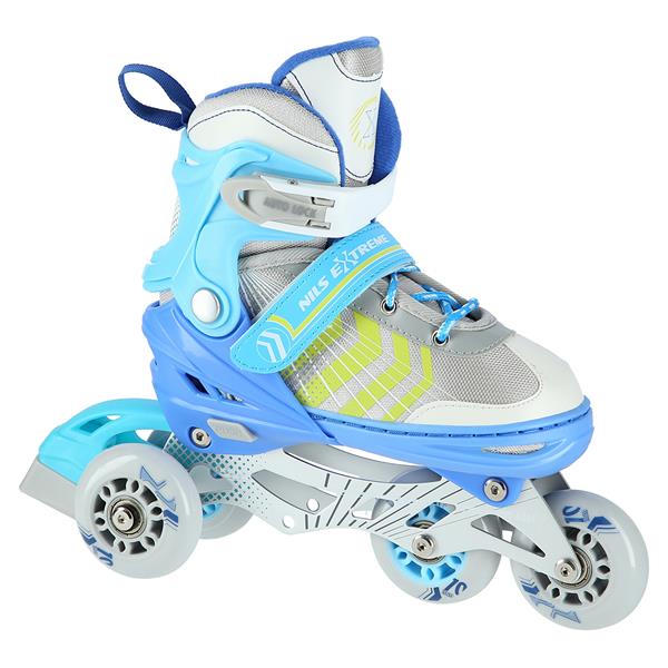 Rollers Αυξομειούμενα πατίνια 4 σε1 Μπλε IN-LINE SKATES/HOCKEY ICE SKATES NH18192BL