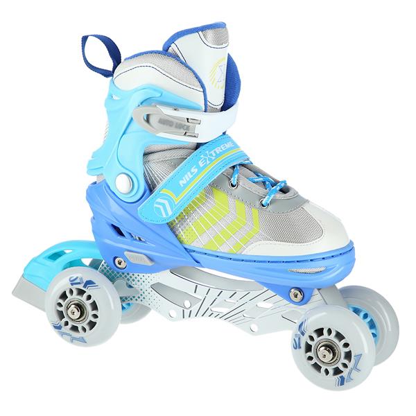 Rollers Αυξομειούμενα πατίνια 4 σε1 Μπλε IN-LINE SKATES/HOCKEY ICE SKATES NH18192BL