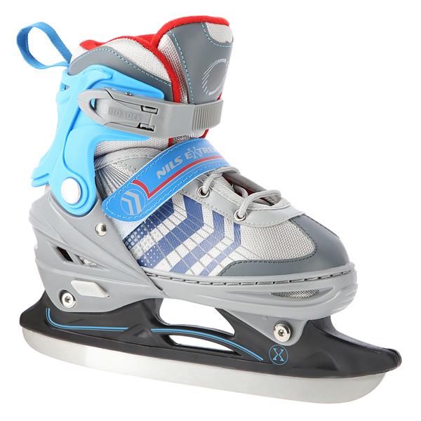 Rollers Αυξομειούμενα πατίνια 4 σε1 Γκρι/Μπλε IN-LINE SKATES/HOCKEY ICE SKATES NH18192GR