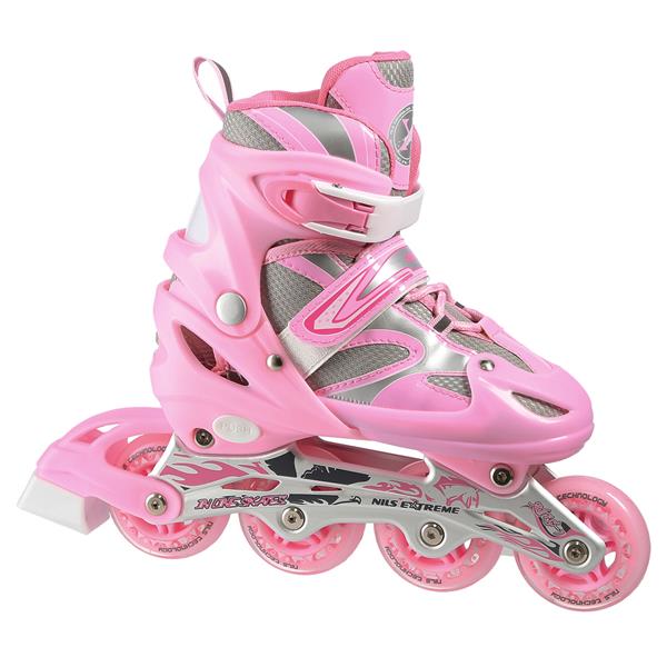 Rollers Αυξομειούμενα πατίνια ΡΟΖ 2 ΣΕ 1  IN-LINE SKATES/HOCKEY ICE SKATES NH18366P