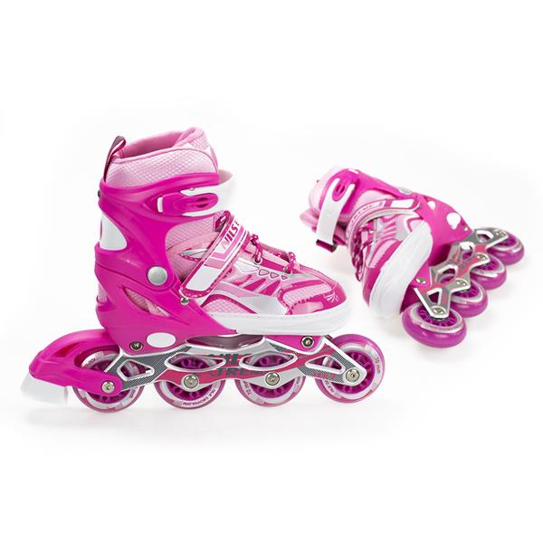 Rollers Αυξομειούμενα πατίνια ΡΟΖ INLINE SKATES NILS EXTREME NJ1828