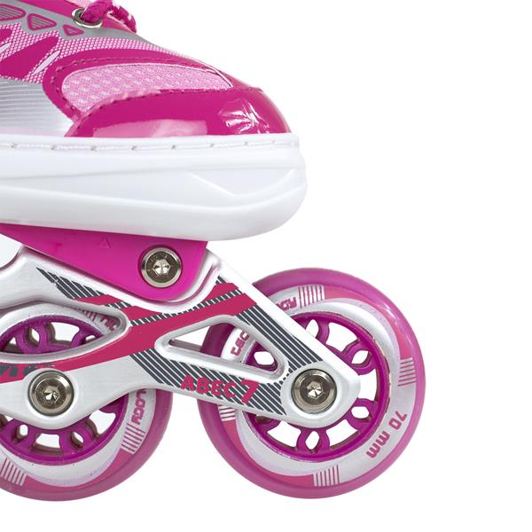 Rollers Αυξομειούμενα πατίνια ΡΟΖ INLINE SKATES NILS EXTREME NJ1828