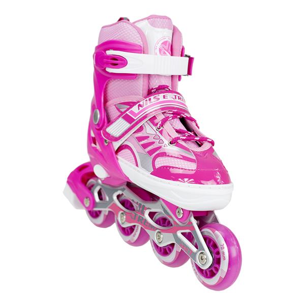 Rollers Αυξομειούμενα πατίνια ΡΟΖ INLINE SKATES NILS EXTREME NJ1828