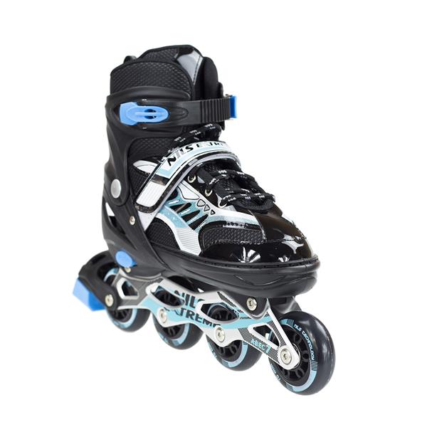 Rollers Αυξομειούμενα πατίνια ΜΑΥΡΟ INLINE SKATES NILS EXTREME NJ1828B