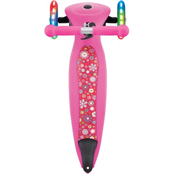 Scooter Πατίνι Junior Foldable Fantasy Lights Flowers Neon Pink (433-110)