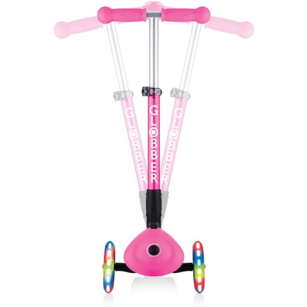 Scooter Πατίνι Junior Foldable Fantasy Lights Flowers Neon Pink (433-110)