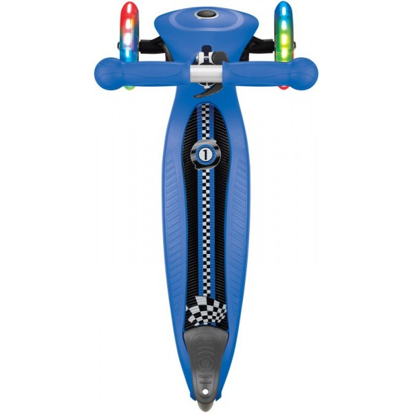 Scooter Πατίνι Globber Primo Foldable Fantasy Lights Racing Navy Blue (434-100)