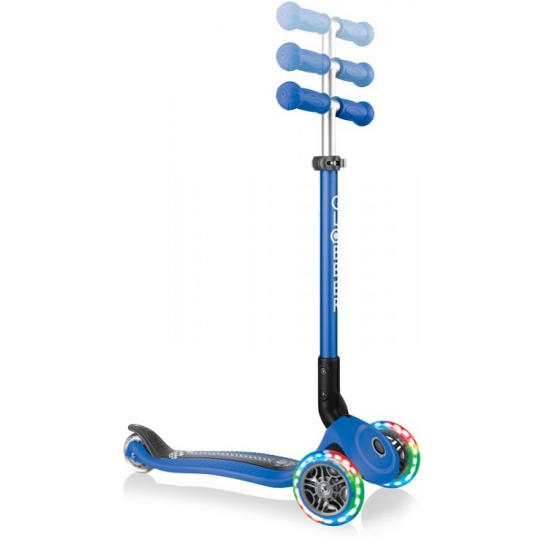 Scooter Πατίνι Globber Primo Foldable Fantasy Lights Racing Navy Blue (434-100)