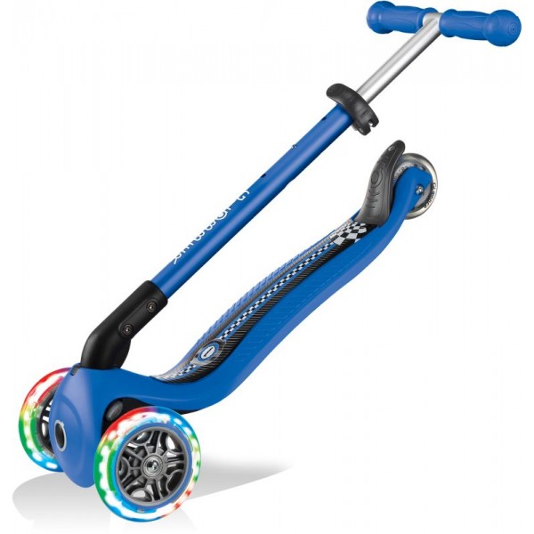 Scooter Πατίνι Globber Primo Foldable Fantasy Lights Racing Navy Blue (434-100)