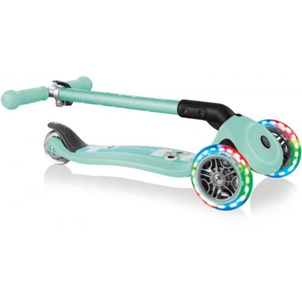 Scooter Πατίνι Globber Primo Foldable Fantasy Lights Buddy Mint (434-206)