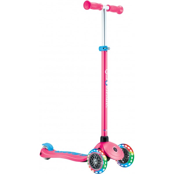 Globber Scooter Primo Plus Lights Fuchsia (442-610-4)